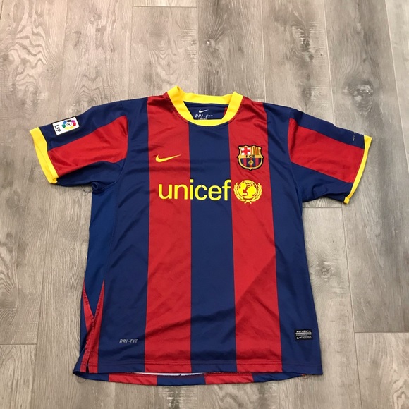 Barcelona Unicef Jersey : Nike Fit Dry Fcb Lfp Barcelona Unicef Soccer ...